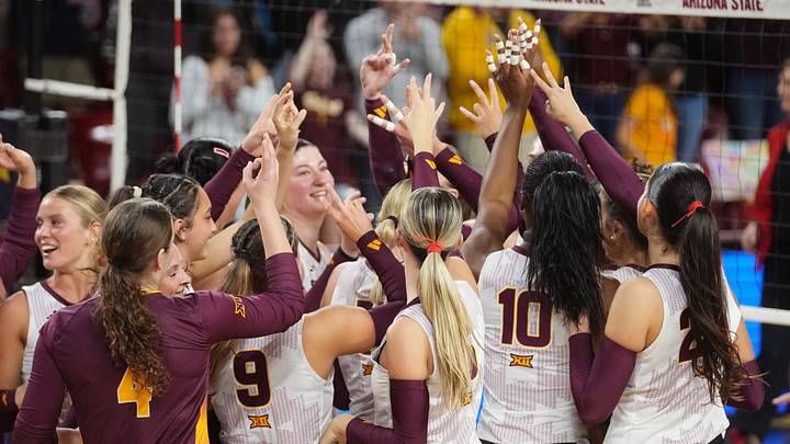 The ASU volleyball suffered an unexpected loss in its home opener, but bounced back to capture its final two matches in the Snyder-Park Classic at Desert Financial Arena Sept. 10-13, 2026. The ASU volleyball suffered an unexpected loss in its home opener, but bounced back to capture its final two matches in the Snyder-Park Classic at Desert Financial Arena Sept. 10-13, 2026.