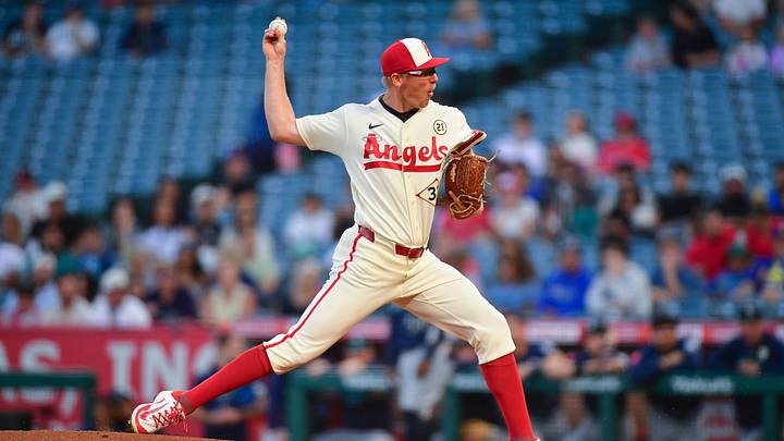 Sep 15, 2026; Anaheim, California, USA; Los Angeles Angels pitcher Ryan Johnson (32) throws against the Seattle Mariners during the first inning at Angel Stadium. Mandatory Credit: Gary A. Vasquez-Imagn Images Sep 15, 2026; Anaheim, California, USA; Los Angeles Angels pitcher Ryan Johnson (32) throws against the Seattle Mariners during the first inning at Angel Stadium. Mandatory Credit: Gary A. Vasquez-Imagn Images