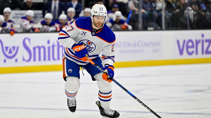 Edmonton Oilers defenseman Brett Kulak (27)