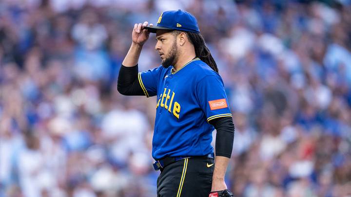 Jul 3, 2026; Seattle, Washington, USA; aSeattle Mariners starting pitcher Luis Castillo (58) walks off the field during a game against the Toronto Blue Jays t T-Mobile Park. Mandatory Credit: Stephen Brashear-Imagn Images Jul 3, 2026; Seattle, Washington, USA; aSeattle Mariners starting pitcher Luis Castillo (58) walks off the field during a game against the Toronto Blue Jays t T-Mobile Park. Mandatory Credit: Stephen Brashear-Imagn Images