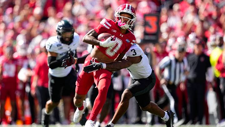 Wisconsin Badgers wide receiver Tyrell Henry. 