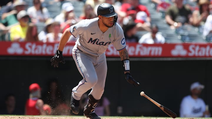 Miami Marlins v Los Angeles Angels Miami Marlins v Los Angeles Angels