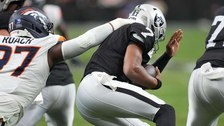 Las Vegas Raiders, NFL, Denver Broncos, Geno Smith Las Vegas Raiders, NFL, Denver Broncos, Geno Smith