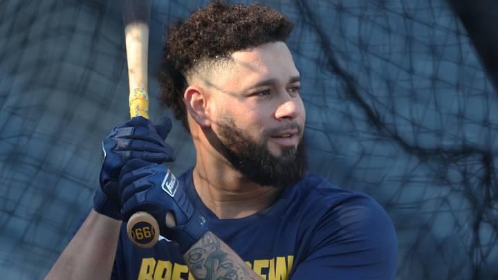 Sep 15, 2026; Pittsburgh, Pennsylvania, USA; Milwaukee Brewers catcher Gary Sanchez (99) in the batting cage before the game against the Pittsburgh Pirates at PNC Park. Mandatory Credit: Charles LeClaire-Imagn Images Sep 15, 2026; Pittsburgh, Pennsylvania, USA; Milwaukee Brewers catcher Gary Sanchez (99) in the batting cage before the game against the Pittsburgh Pirates at PNC Park. Mandatory Credit: Charles LeClaire-Imagn Images