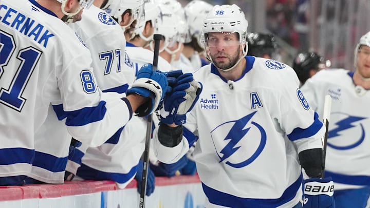 Nikita Kucherov has scored in nearly half of his games this season.