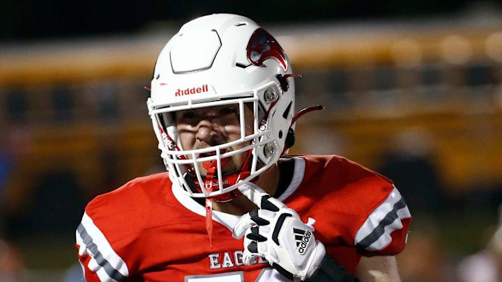 Nixa's Jackson Cantwell seen here against Webb City on August 25, 2023.