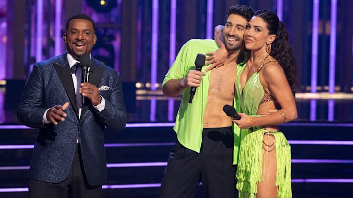 ALFONSO RIBEIRO, JOEY GRAZIADEI, AND JENNA JOHNSON IN DANCING WITH THE STARS SEASON 33