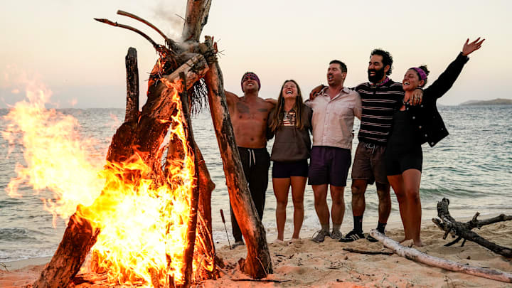 “Committing to the Bit” – Castaways must fly blind during the immunity challenge, leaving one tribe with tribal council in their sights. The rising tensions within the losing tribe culminate in a historic tribal council, on SURVIVOR, Wednesday, March 12 (8:00-9:30 PM, ET/PT) on the CBS Television Network, and available to stream on Paramount+*. Jeff Probst serves as host and executive producer. Pictured (L-R): Joseph Hunter, Eva Erickson, Thomas Krottinger, Shauhin Davari, and Bianca Roses.