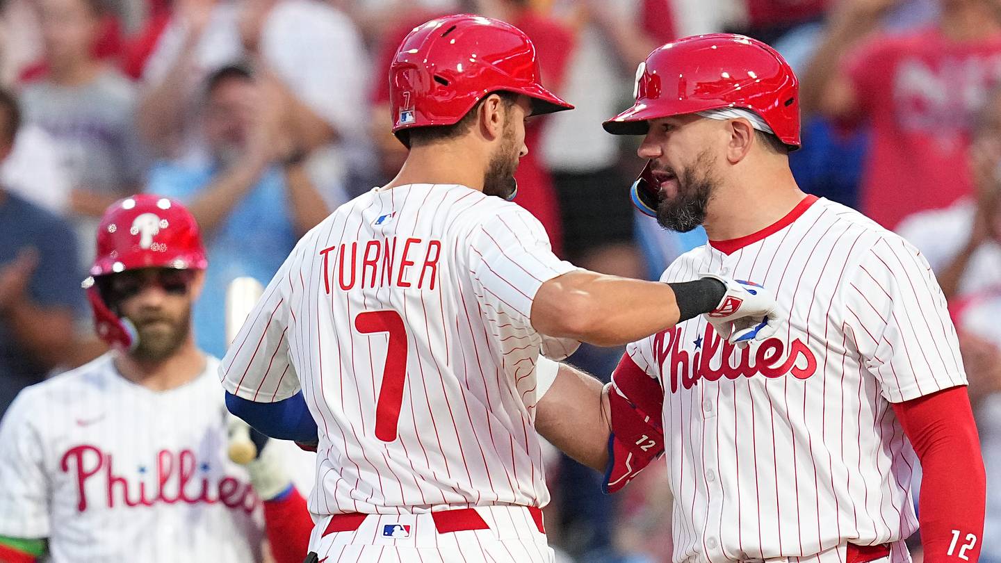 Phillies' Schwarber, Turner Nominated for 2025 Hank Aaron Award