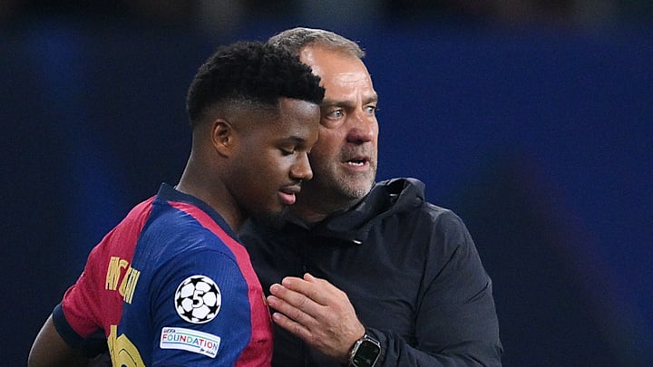 H. Flick et A. Fati - FC Barcelone