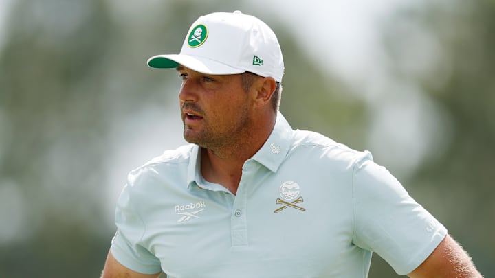 Bryson DeChambeau during the second round of the 2025 Masters at Augusta National Golf Club
