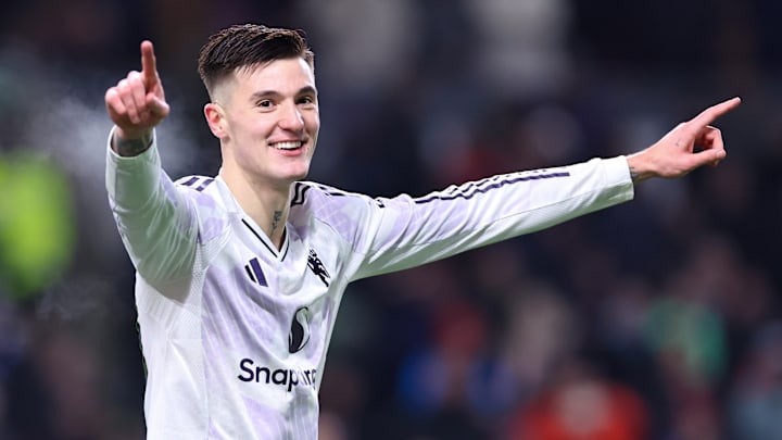 Šeško, 22, scored twice in United's 2-2 draw at Burnley