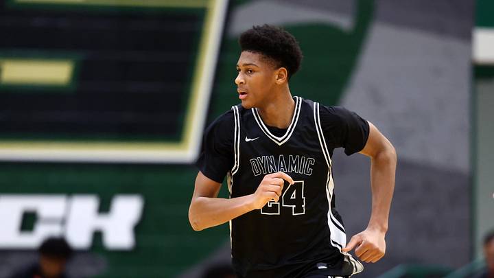Jan 2, 2026; Mesa, AZ, USA; Dynamic Prep (TX) forward Marcus Spears Jr. (24) against Dream City (AZ) during the HoopHall West Tournament at Skyline High School. Mandatory Credit: Mark J. Rebilas-Imagn Images Jan 2, 2026; Mesa, AZ, USA; Dynamic Prep (TX) forward Marcus Spears Jr. (24) against Dream City (AZ) during the HoopHall West Tournament at Skyline High School. Mandatory Credit: Mark J. Rebilas-Imagn Images