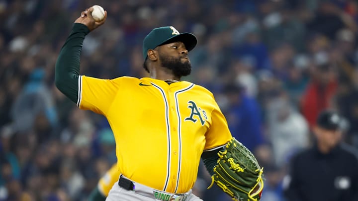 Luis Severino tossed six scoreless innings in the Athletics' 7–0 win over the Mariners.