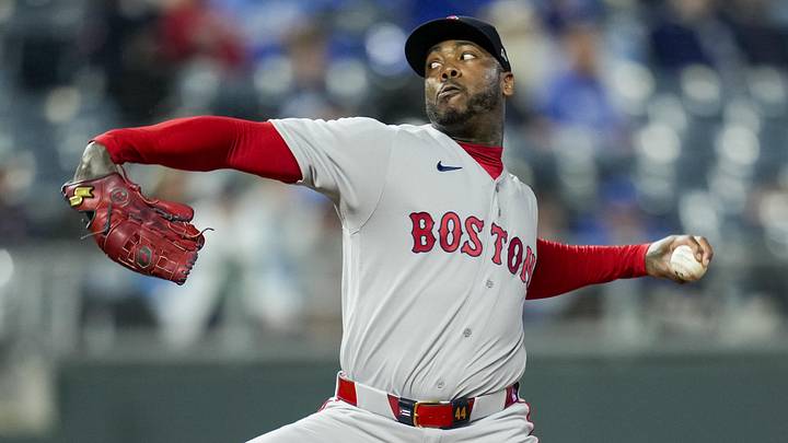 Boston Red Sox relief pitcher Aroldis Chapman