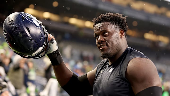 Olu Oluwatimi of the Seattle Seahawks Olu Oluwatimi of the Seattle Seahawks