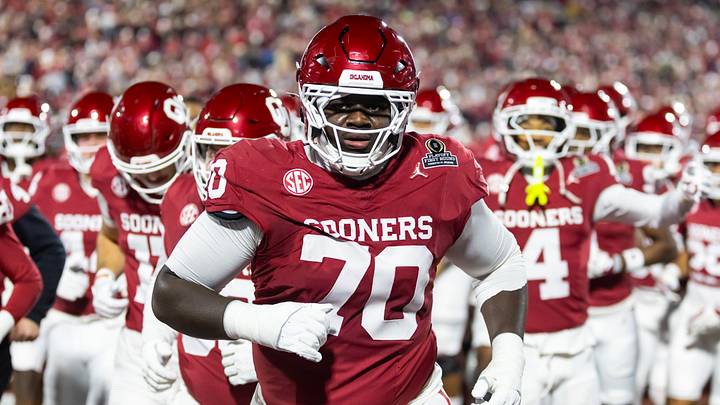 Oklahoma Sooners offensive lineman Ryan Fodje (70) takes the field in the College Football Playoff | Mark J. Rebilas-Imagn Images Oklahoma Sooners offensive lineman Ryan Fodje (70) takes the field in the College Football Playoff | Mark J. Rebilas-Imagn Images