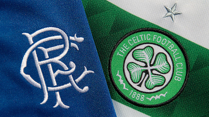The Glasgow Celtic FC and the Glasgow Rangers FC Club Badges