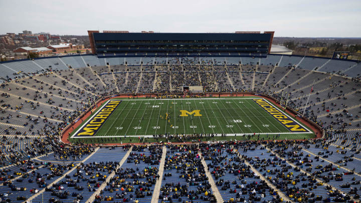 General view during the Michigan Spring game at Michigan Stadium General view during the Michigan Spring game at Michigan Stadium