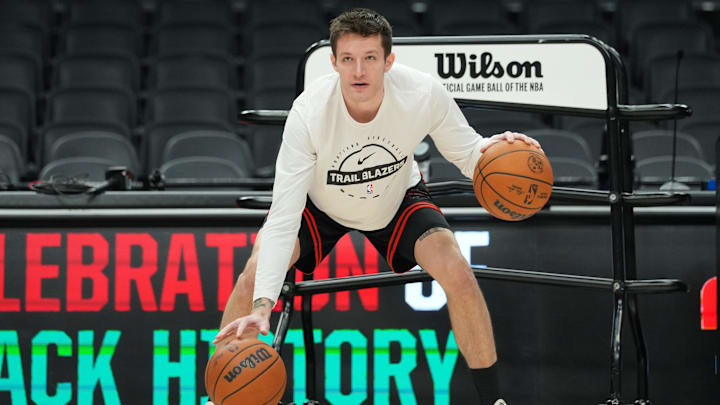 Feb 7, 2026; Portland, Oregon, USA; Portland Trail Blazers guard Vit Krejci (27) warms up before the game against the Memphis Grizzlies
at Moda Center. Mandatory Credit: Soobum Im-Imagn Images Feb 7, 2026; Portland, Oregon, USA; Portland Trail Blazers guard Vit Krejci (27) warms up before the game against the Memphis Grizzlies
at Moda Center. Mandatory Credit: Soobum Im-Imagn Images