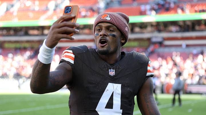 Oct 18, 2026; Cleveland, Ohio, USA; Cleveland Browns quarterback Deshaun Watson (4) after the game against the Baltimore Ravens at Huntington Bank Field. Mandatory Credit: Scott Galvin-Imagn Images Oct 18, 2026; Cleveland, Ohio, USA; Cleveland Browns quarterback Deshaun Watson (4) after the game against the Baltimore Ravens at Huntington Bank Field. Mandatory Credit: Scott Galvin-Imagn Images