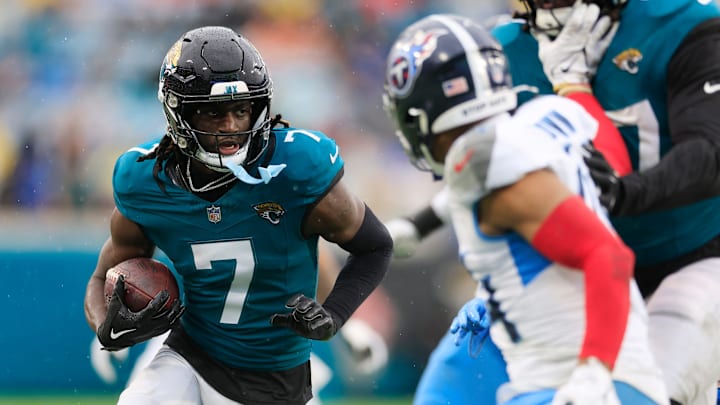 Jacksonville Jaguars wide receiver Brian Thomas Jr. Jacksonville Jaguars wide receiver Brian Thomas Jr.