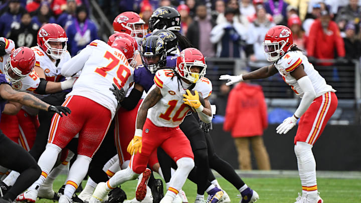 Kansas City Chiefs running back Isiah Pacheco