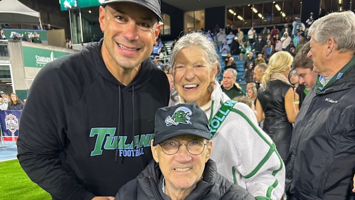 Jon Sumrall with His Father and Mom Jon Sumrall with His Father and Mom