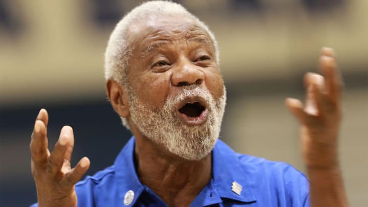 Former Arkansas Razorbacks coach Nolan Richardson spoke about his experiences during a ceremony where the Bowie High School gymnasium was re-named to honor him Saturday.