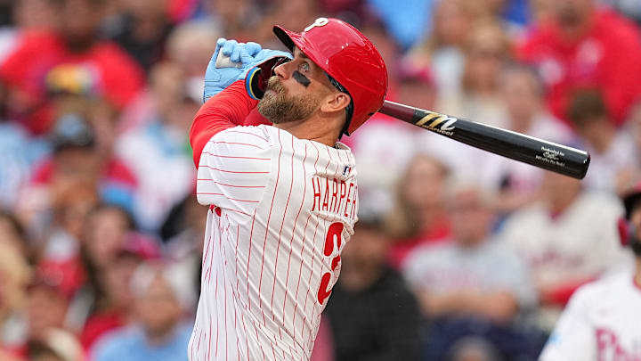 Bryce Harper has been reinstated from the IL and is batting third in the Phillies' lineup for Monday's series opener against the Padres