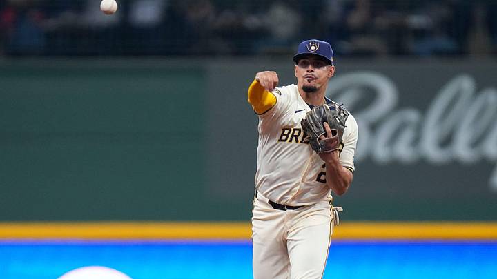 Milwaukee Brewers shortstop Willy Adames. Milwaukee Brewers shortstop Willy Adames.