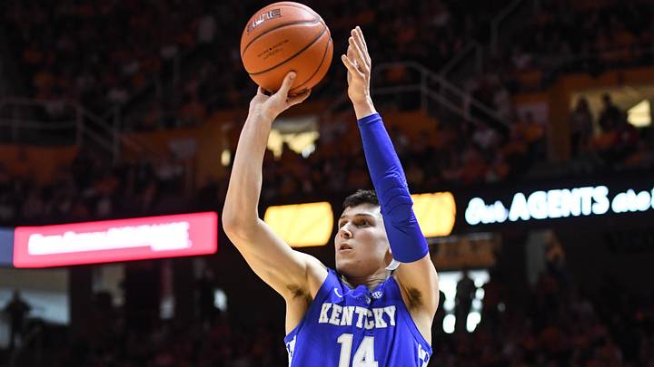 Mar 2, 2019; Knoxville, TN, USA; Kentucky Wildcats guard Tyler Herro (14)