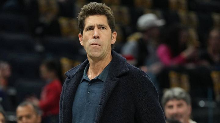 Dec 25, 2022; San Francisco, California, USA; Golden State Warriors president Bob Myers before the game against the Memphis Grizzlies at Chase Center. Mandatory Credit: Darren Yamashita-Imagn Images