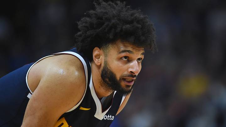 Oct 24, 2026; Denver, Colorado, USA; Denver Nuggets guard Jamal Murray (27) during the second half against the New Orleans Pelicans at Ball Arena. Mandatory Credit: Christopher Hanewinckel-Imagn Images