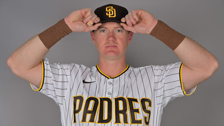 Feb 18, 2026; Peoria, AZ, USA; San Diego Padres catcher Blake Hunt (39) during spring training photo day. Mandatory Credit: Jayne Kamin-Oncea-Imagn Images Feb 18, 2026; Peoria, AZ, USA; San Diego Padres catcher Blake Hunt (39) during spring training photo day. Mandatory Credit: Jayne Kamin-Oncea-Imagn Images