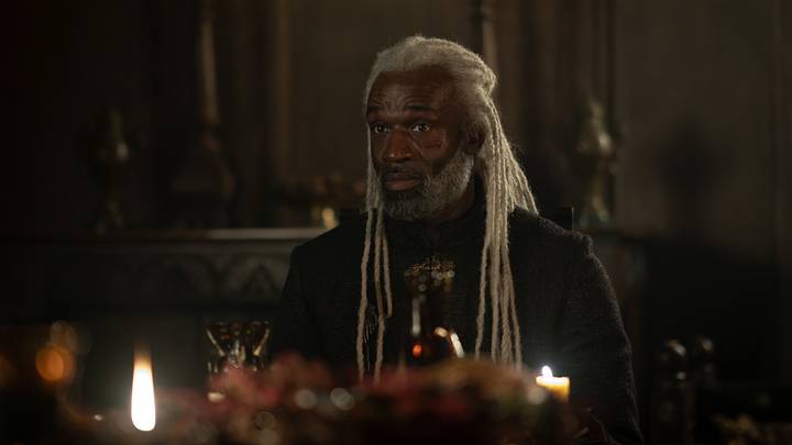 Steve Toussaint (Corlys Velaryon) in House of the Dragon season 3. Photograph by Ollie Upton/HBO. Steve Toussaint (Corlys Velaryon) in House of the Dragon season 3. Photograph by Ollie Upton/HBO.