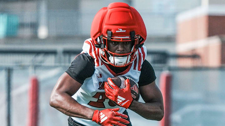 Louisville Cardinals football running back Duke Watson during practice August 1, 2025, Kentucky. August 1, 2025. Louisville Cardinals football running back Duke Watson during practice August 1, 2025, Kentucky. August 1, 2025.
