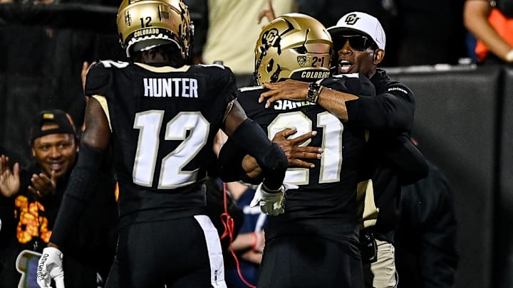 Colorado safety Shilo Sanders signed with the Tampa Bay Buccaneers, using the help of his dad Deion Sanders to make the announcement.