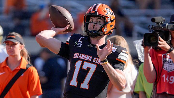 OSU quarterback Drew Mestemaker. OSU quarterback Drew Mestemaker.