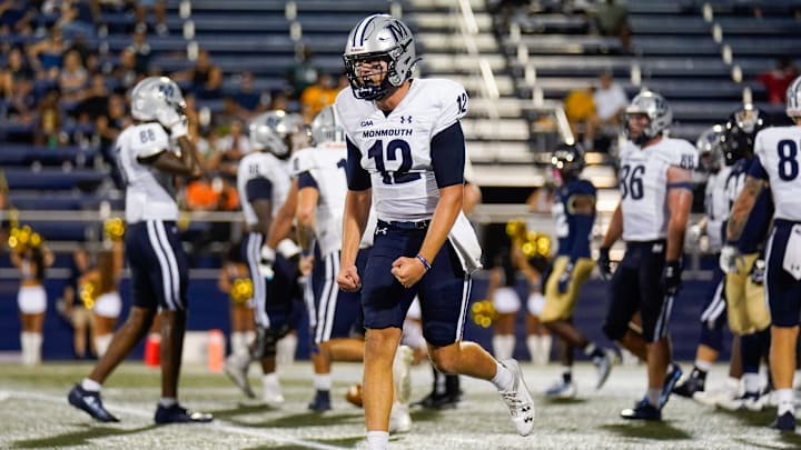 Monmouth quarterback Derek Robertson