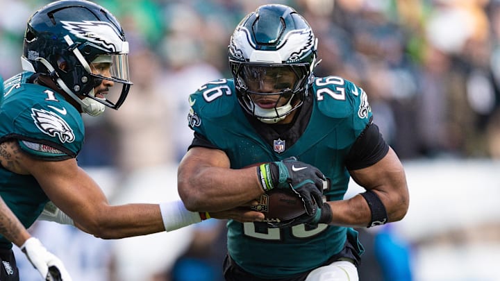 Jalen Hurts (L), Saquon Barkley (R), Philadelphia Eagles 