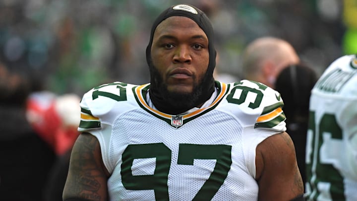 Green Bay Packers defensive tackle Kenny Clark against the Philadelphia Eagles in an NFC wild card game.