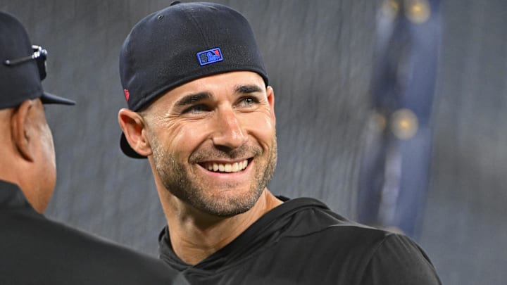 Jul 3, 2024; Toronto, Ontario, CAN; Toronto Blue Jays center field Kevin Kiermaier (39) during batting practice prior to the game against the Houston Astros at Rogers Centre. Mandatory Credit: Gerry Angus-Imagn Images Jul 3, 2024; Toronto, Ontario, CAN; Toronto Blue Jays center field Kevin Kiermaier (39) during batting practice prior to the game against the Houston Astros at Rogers Centre. Mandatory Credit: Gerry Angus-Imagn Images