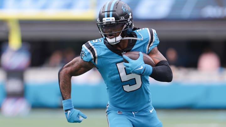 Carolina Panthers running back Rico Dowdle