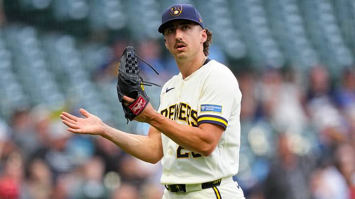 Jun 30, 2026; Milwaukee, Wisconsin, USA; Milwaukee Brewers pitcher Brandon Sproat (23) applauds as he returns to the dugout following the third inning against the Cincinnati Reds at American Family Field. Mandatory Credit: Jeff Hanisch-Imagn Images Jun 30, 2026; Milwaukee, Wisconsin, USA; Milwaukee Brewers pitcher Brandon Sproat (23) applauds as he returns to the dugout following the third inning against the Cincinnati Reds at American Family Field. Mandatory Credit: Jeff Hanisch-Imagn Images