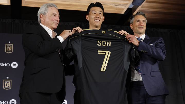 LAFC news conference introducing South Korean superstar Son Heung-min as a new signee. LAFC news conference introducing South Korean superstar Son Heung-min as a new signee.