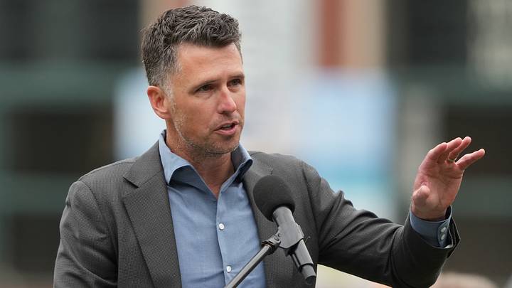 San Francisco Giants president of baseball operations Buster Posey. San Francisco Giants president of baseball operations Buster Posey.