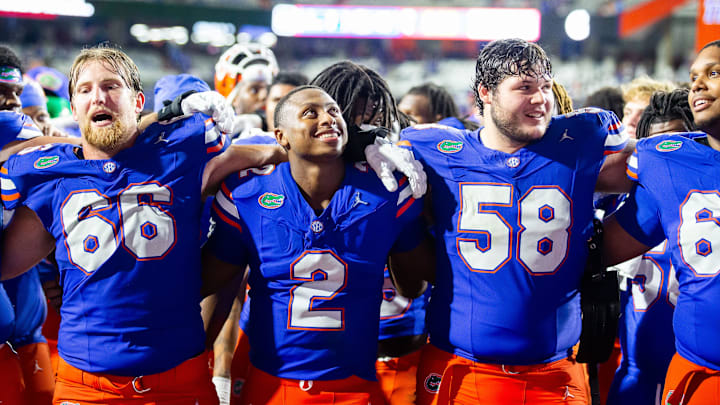 Florida Gators quarterback DJ Lagway should see action after a record-breaking performance against Stamford in his first start. Florida Gators quarterback DJ Lagway should see action after a record-breaking performance against Stamford in his first start.