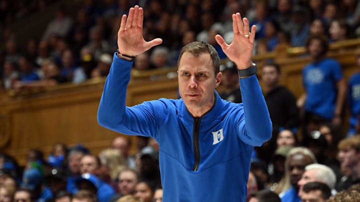 Duke basketball head coach Jon Scheyer Duke basketball head coach Jon Scheyer