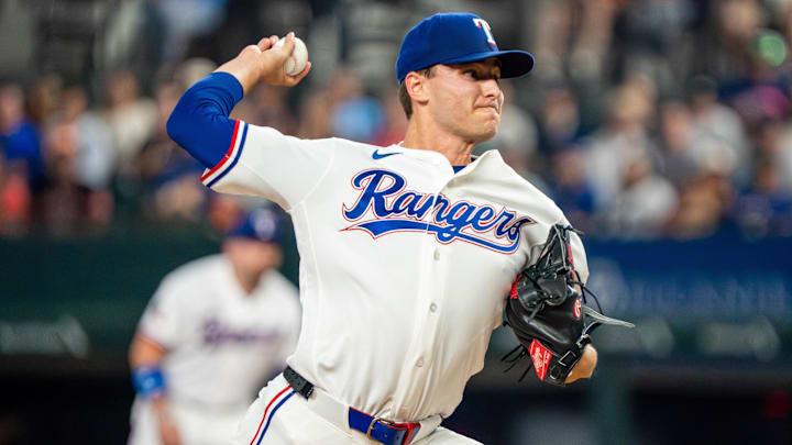 Texas Rangers pitcher Jack Leiter.